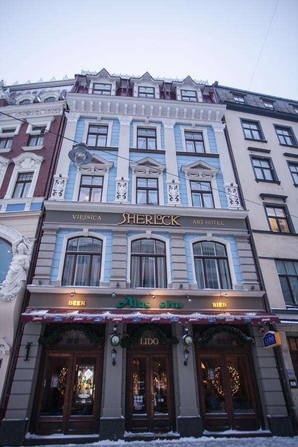 Sherlock Art Hotel Riga Exterior foto